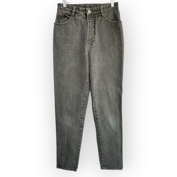 Vintage 80s Bongo High Waisted Army Green Tapered Leg Jeans 27 - Picture 10 of 10